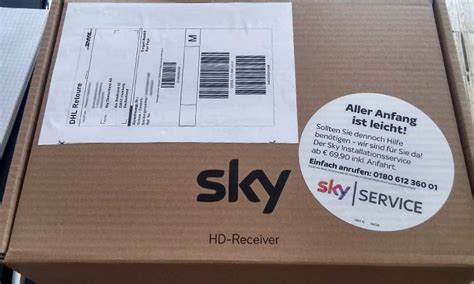 sky receiver retoure